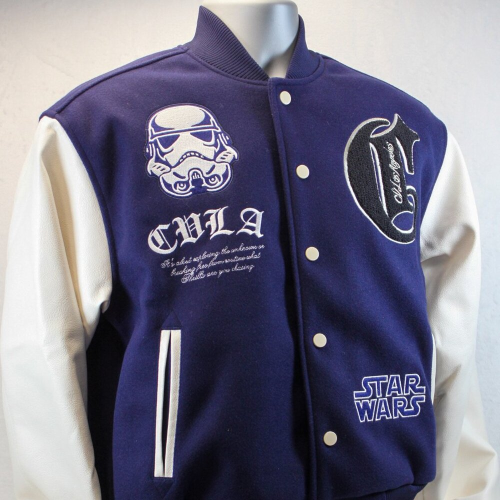 CVLA X Star Wars Varsity Snap Front Closure Jacket Men's Size Small